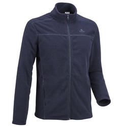 เสื้อแจ็คเก็ตผ้าฟลีซสำหรับใส่เดินป่าบนภูเขารุ่น MH120 (สีกรมท่า)