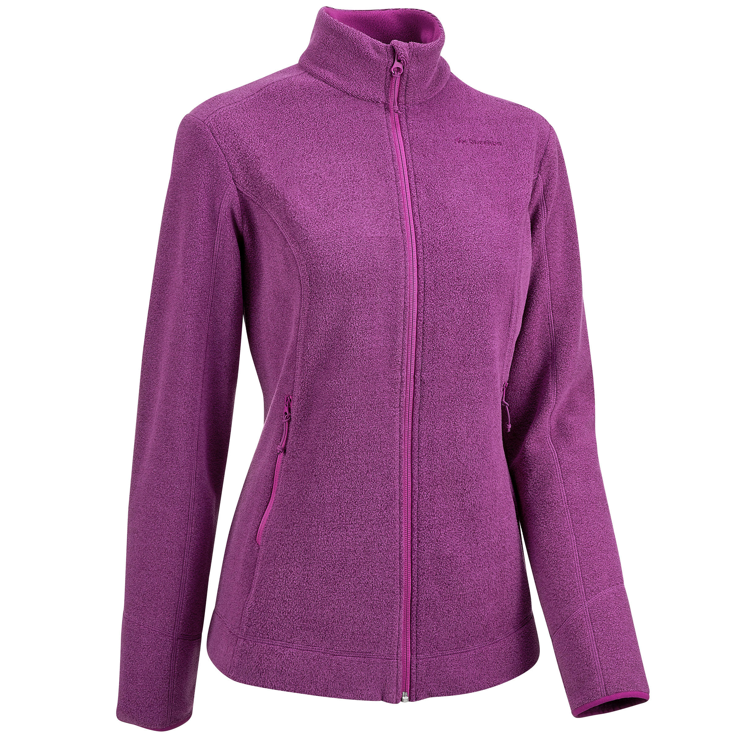 Chaqueta polar de senderismo montaña mujer MH120 Violeta Quechua