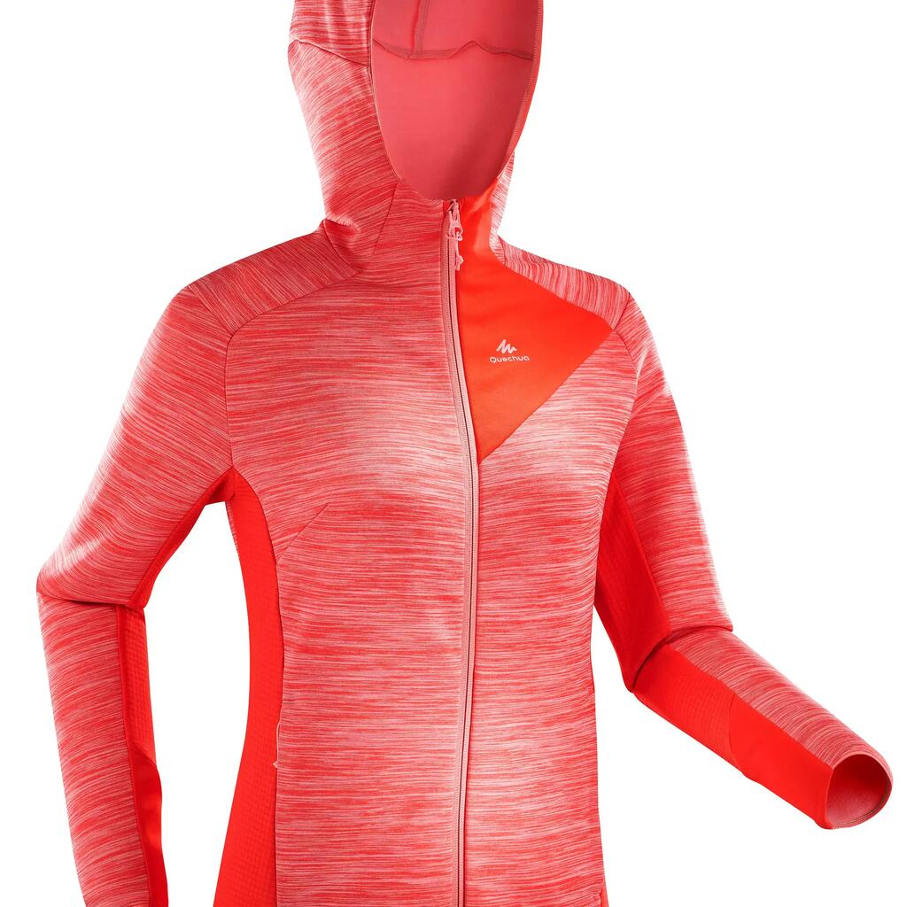 MH920 Women's Mountain Hiking Fleece - Green/Pink