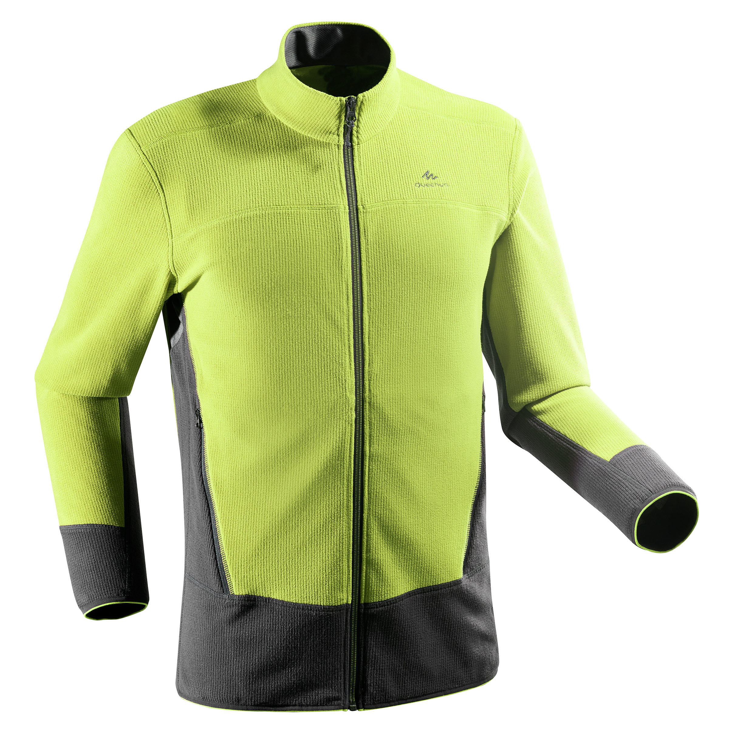 Quechua Fleece Herenvest Voor Bergwandelen Mh520 Geel quechua kopen in de aanbieding