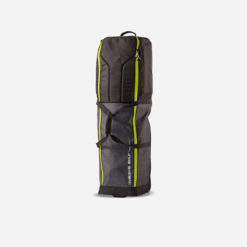 INESIS Golf Travel Rolling Cover Bag Dark Grey Decathlon