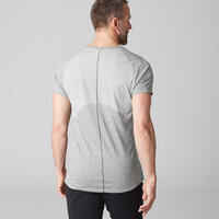 900 Men's Slim-Fit V-Neck Gym T-Shirt - Grey