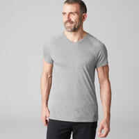 900 Men's Slim-Fit V-Neck Gym T-Shirt - Grey