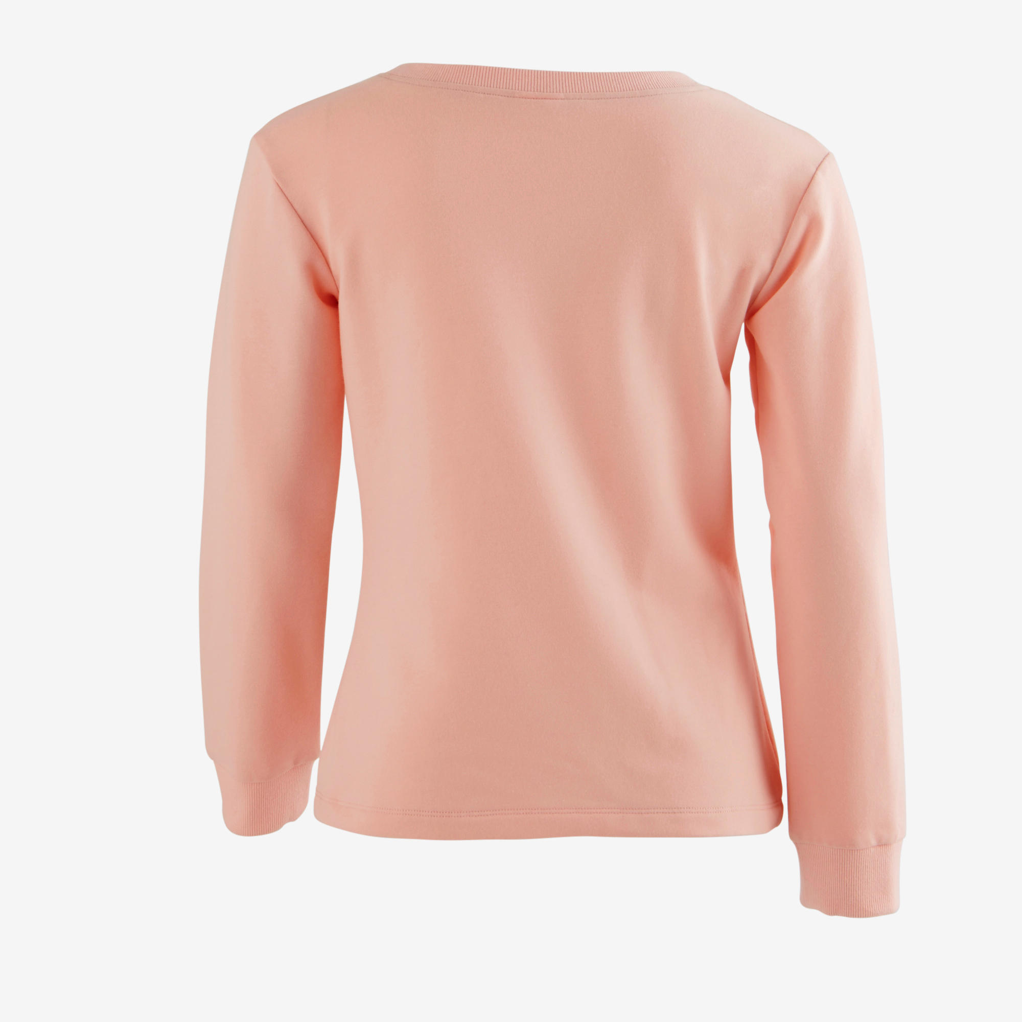 100 Girls' Gym Sweatshirt - Pink 4/5