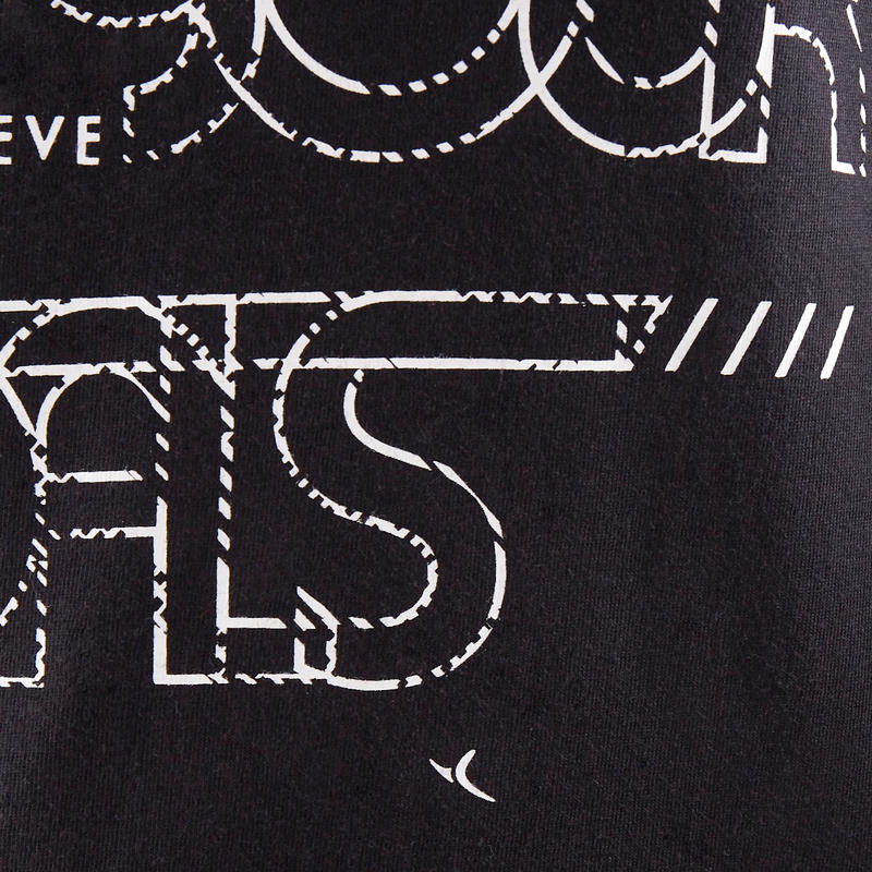 maglietta nera bambino decathlon