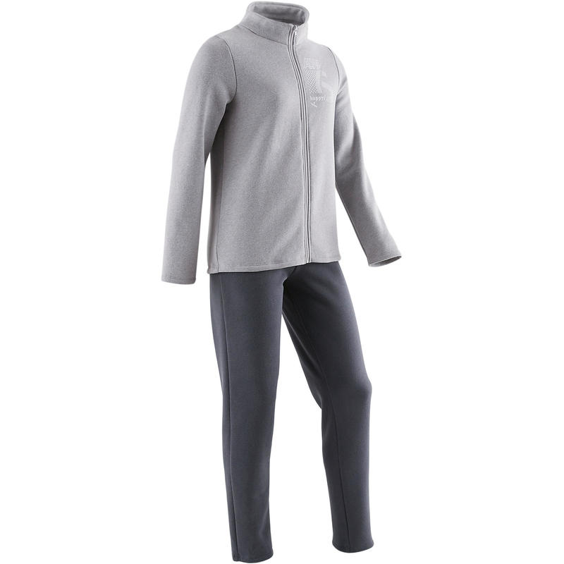 tight grey tracksuit