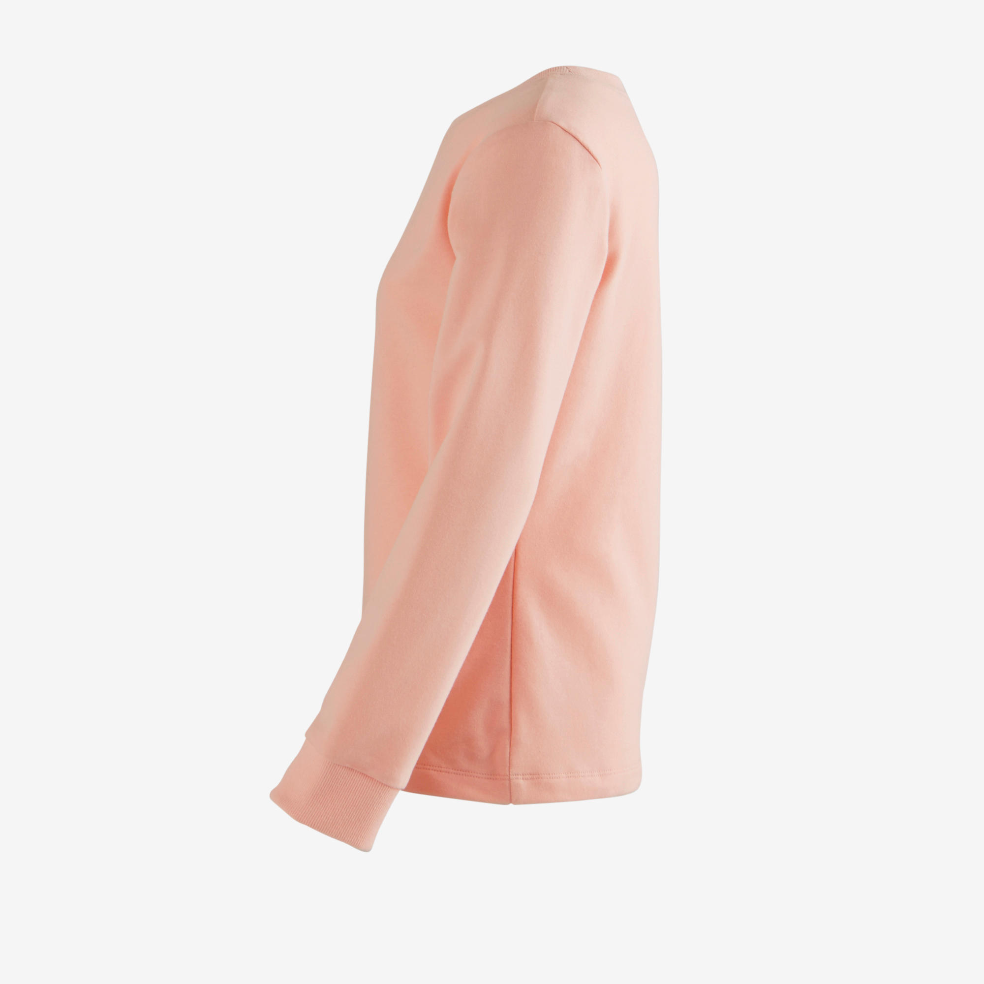 100 Girls' Gym Sweatshirt - Pink 3/5