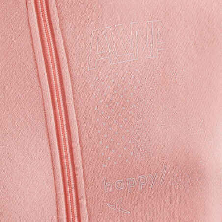 Warmy Zip 100 Girls' Gym Tracksuit - Pink