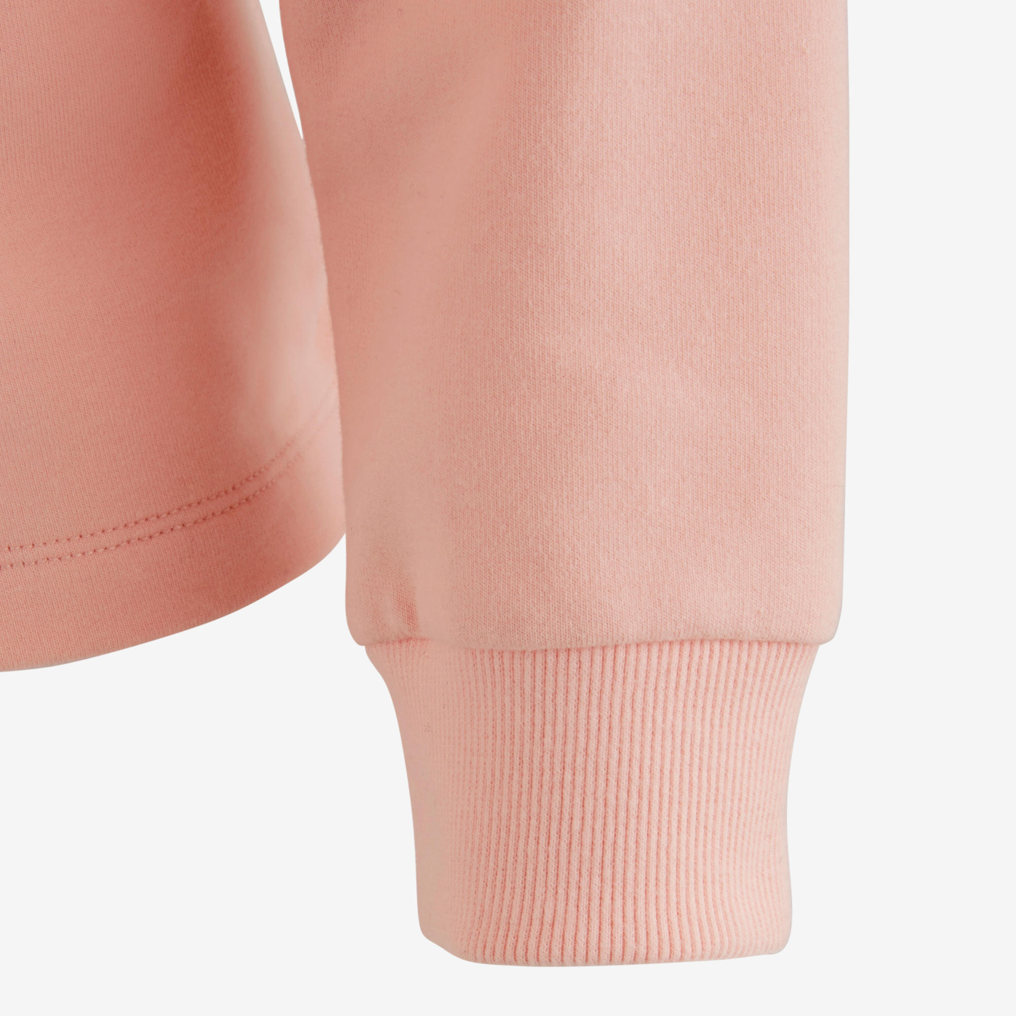 100 Girls' Gym Sweatshirt - Pink 5/5