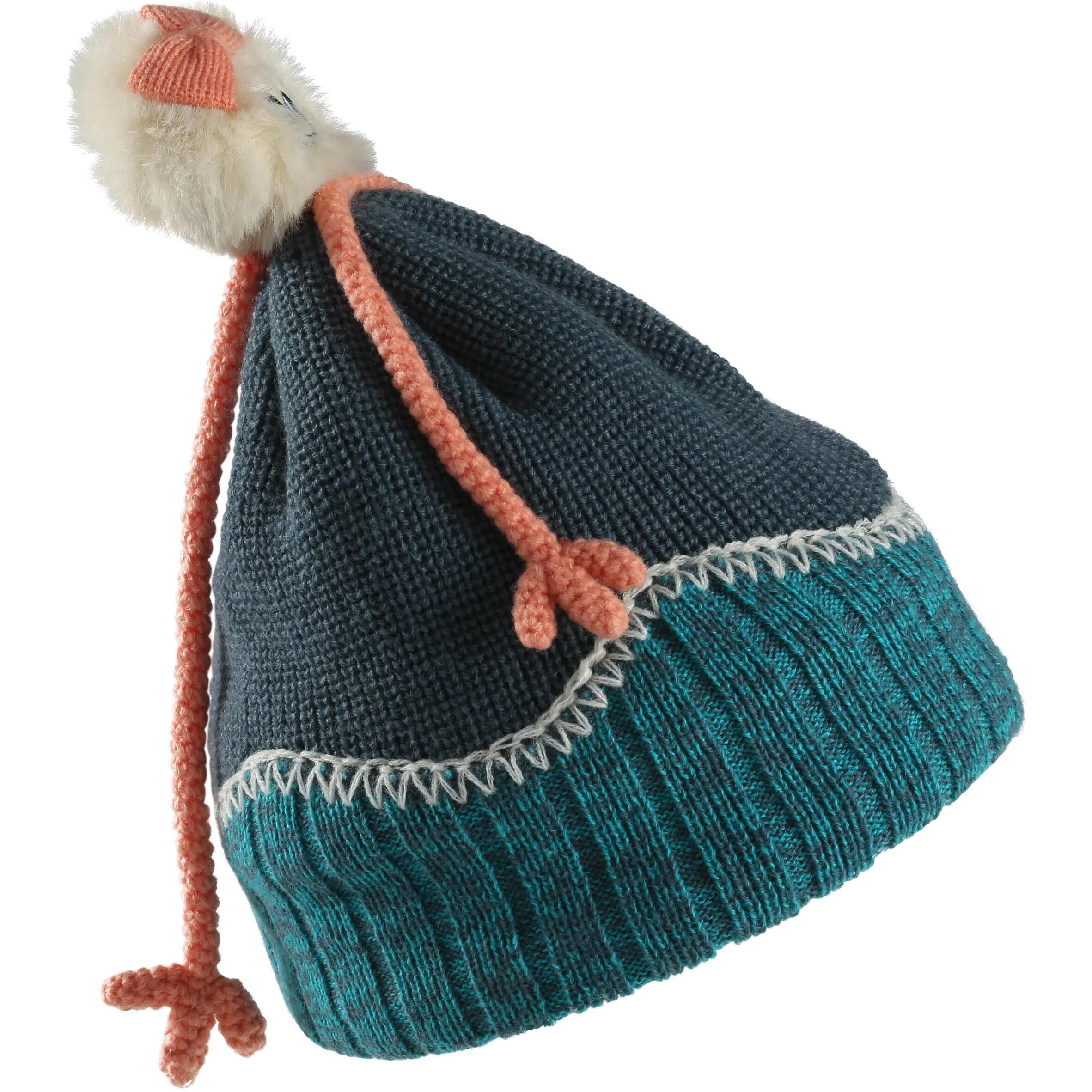 Wed'ze Monster Kid Children's Ski Hat - Blue 3/10