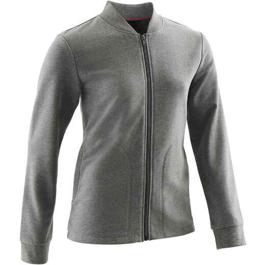 
      100 Girls' Gym Jacket - Grey
  