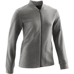 Veste 100 Gym fille gris