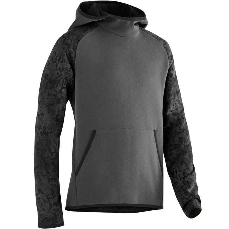 500 Boys' Jersey Gym Sweatshirt - Grey 500 Boys' Jersey Gym Sweatshirt - Grey