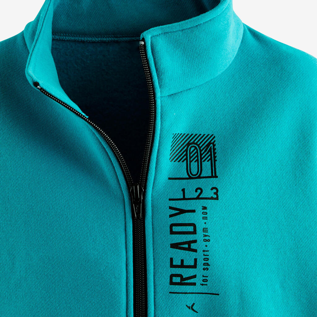 100 Warm'y Boys' Gym Tracksuit - Turquoise