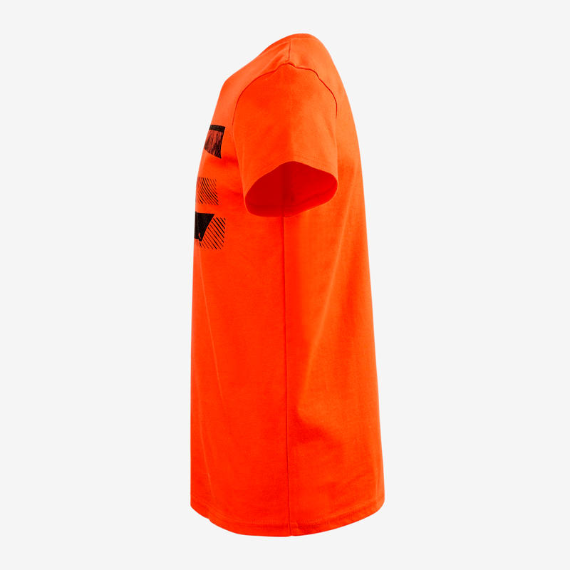 t shirt rouge fille decathlon