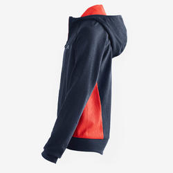 Veste capuche S900 Gym garçon bleu rouge