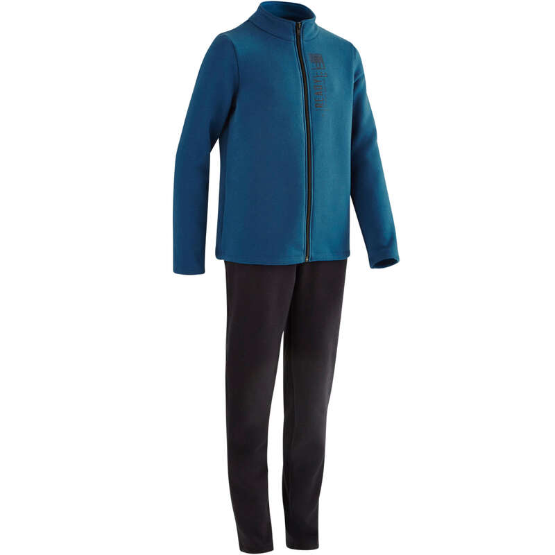 BOY EDUCATIONAL GYM COLD WEATHER APP - 100 Boys' Gym Tracksuit DOMYOS