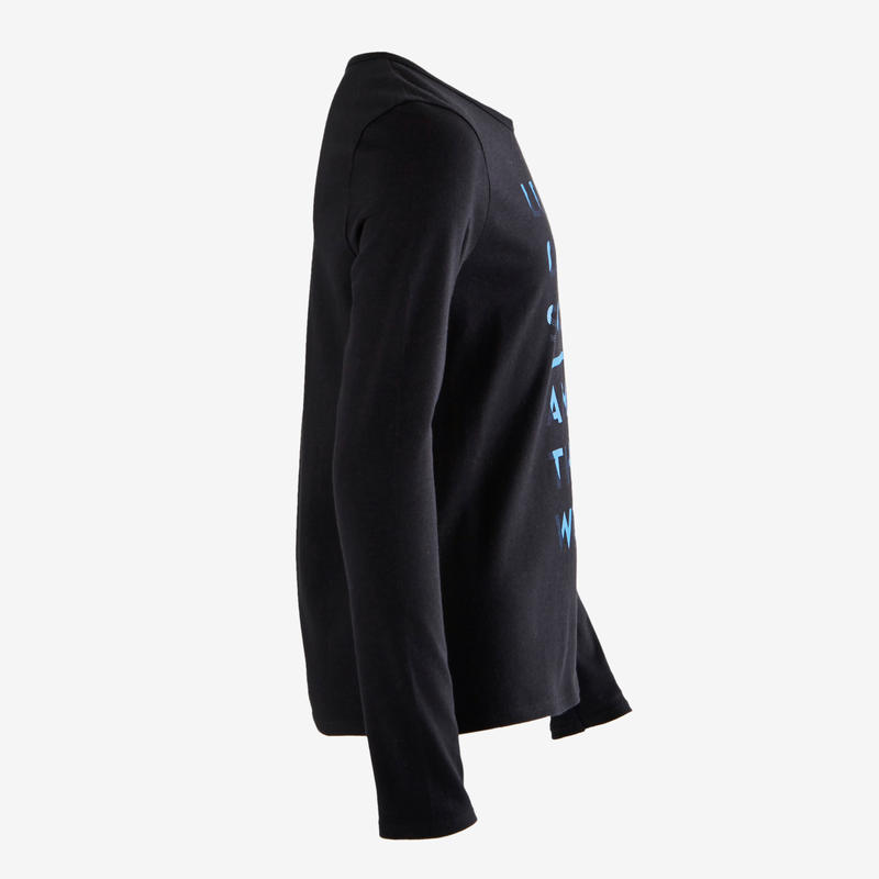 maglietta nera bambino decathlon