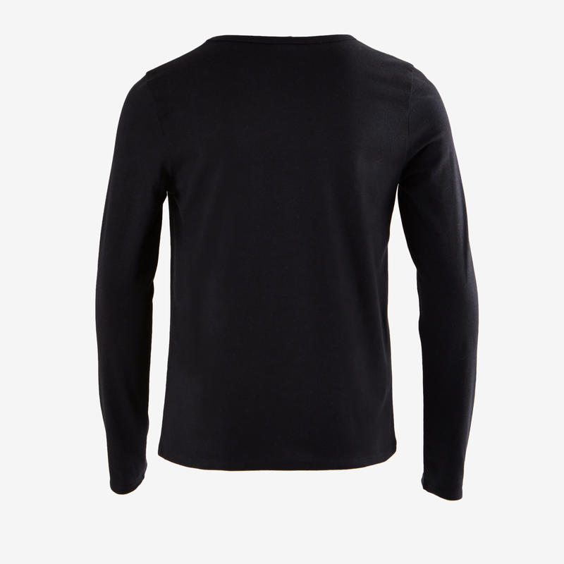 tee shirt noir garcon decathlon