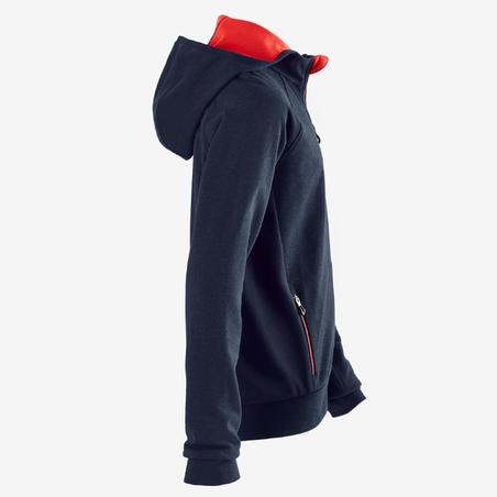 Veste capuche S900 Gym garçon bleu rouge