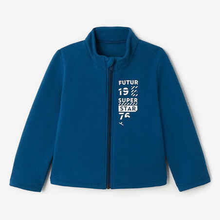 100 Warm'y Zip Baby Gym Tracksuit - Blue