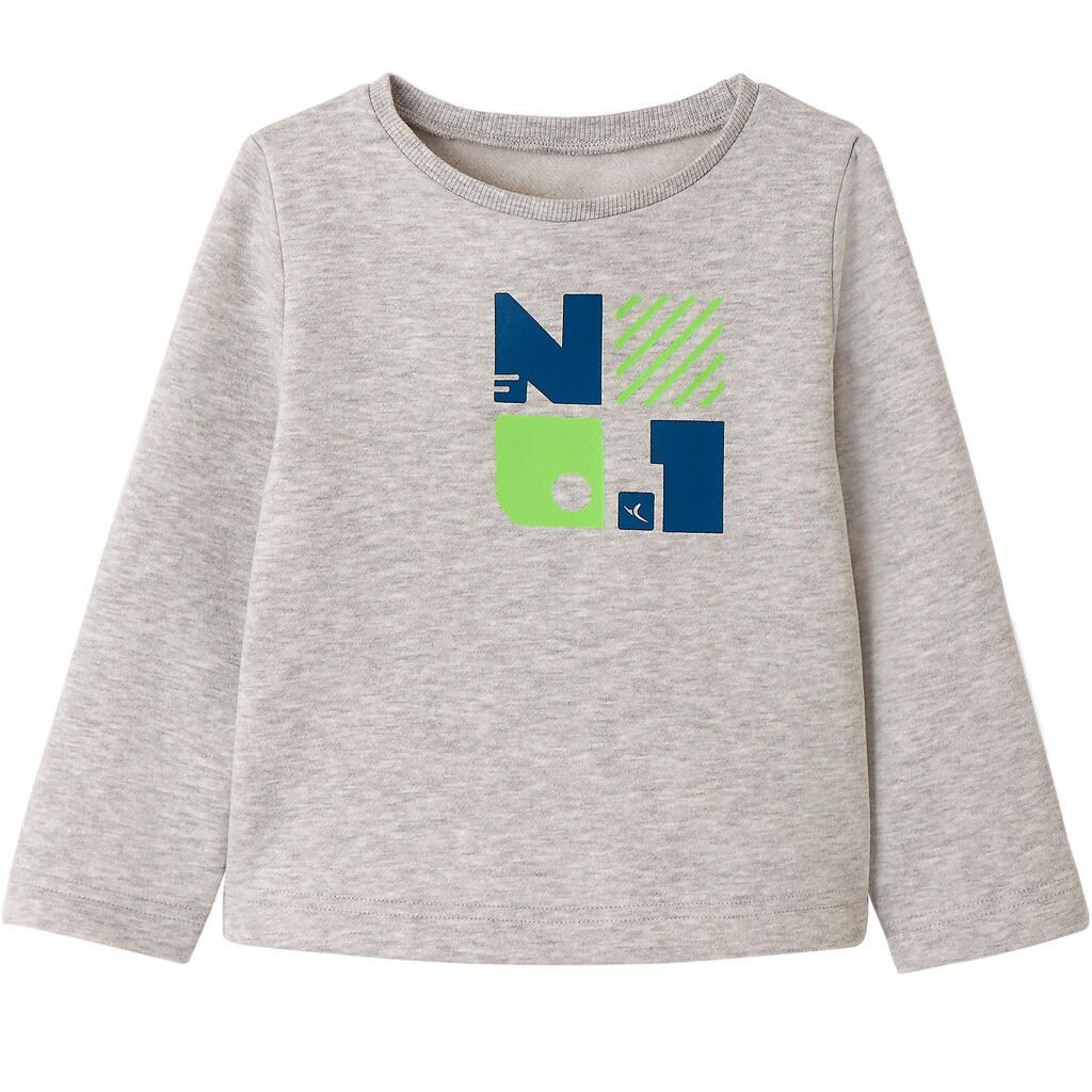 Sweatshirt 100 Babyturnen grau