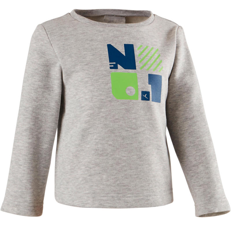 Sudadera gimnasia infantil 100 Gris Sudadera gimnasia infantil 100 Gris