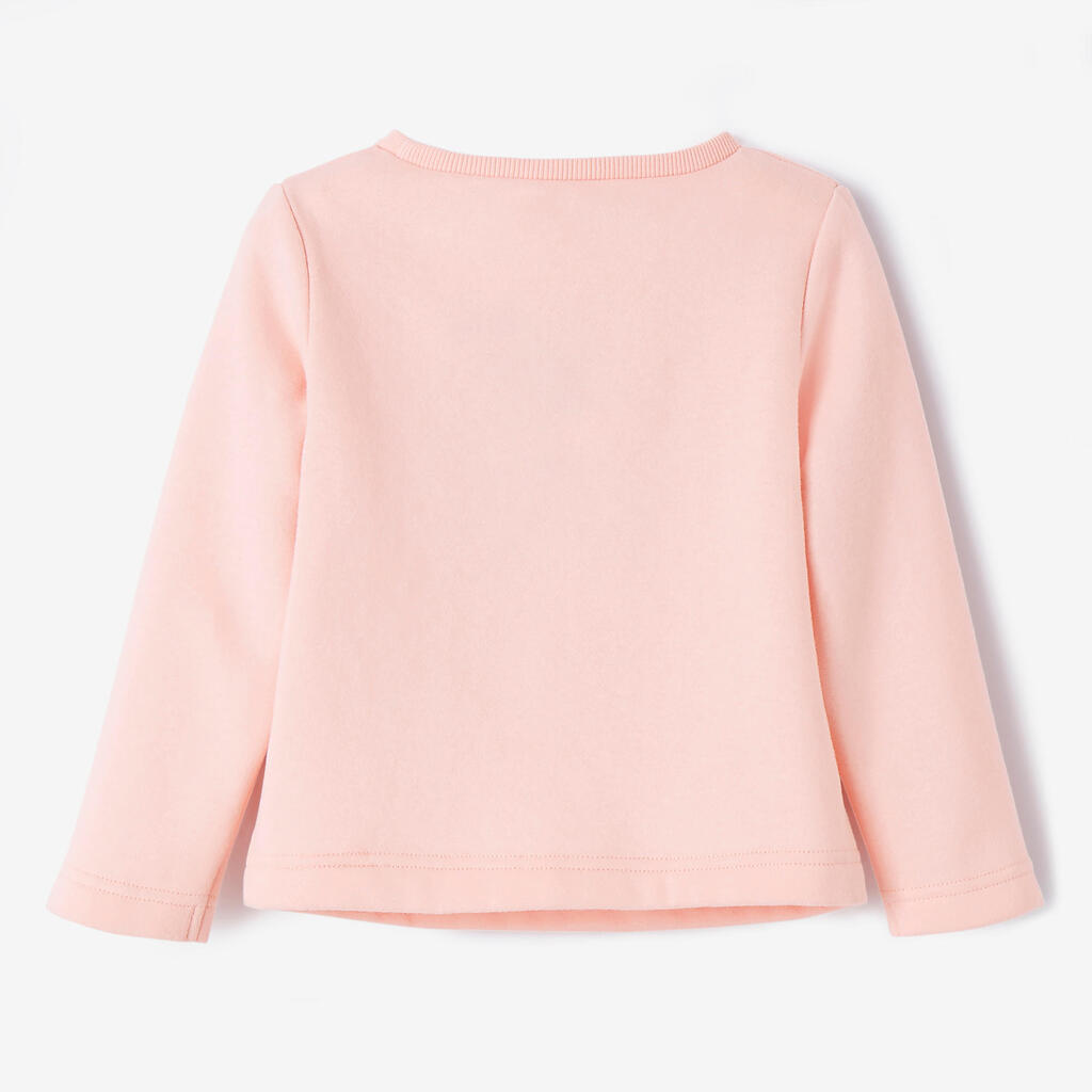Sweatshirt 100 Babyturnen rosa