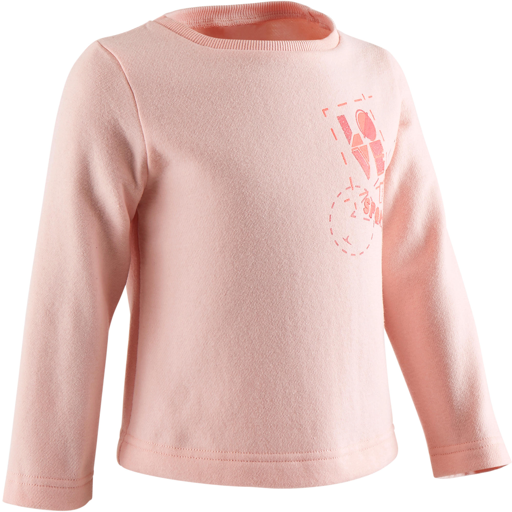 Domyos Sweater 100 Kleutergym Roze domyos kopen in de aanbieding