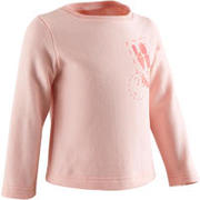 Sudadera Gimnasia Infantil 100 Rosa