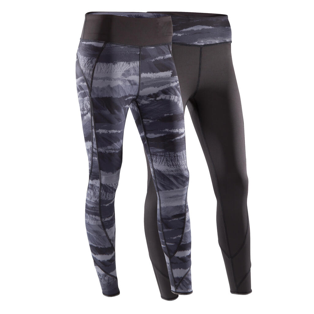 Leggings Yoga+ 920 wendbar Damen khaki