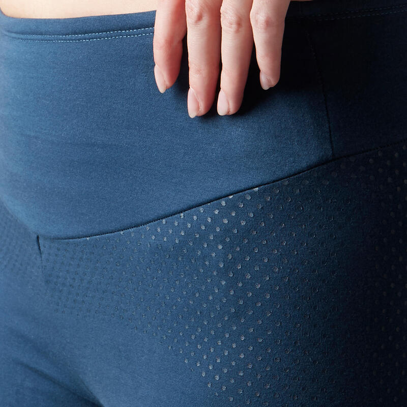 Dámské 3/4 legíny 900 na strečink a pilates slim tmavě modré