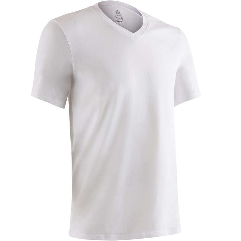 MAN GYM, PILATES APPAREL Clothing - Men's Slim Gym T-Shirt 500 NYAMBA - Tops