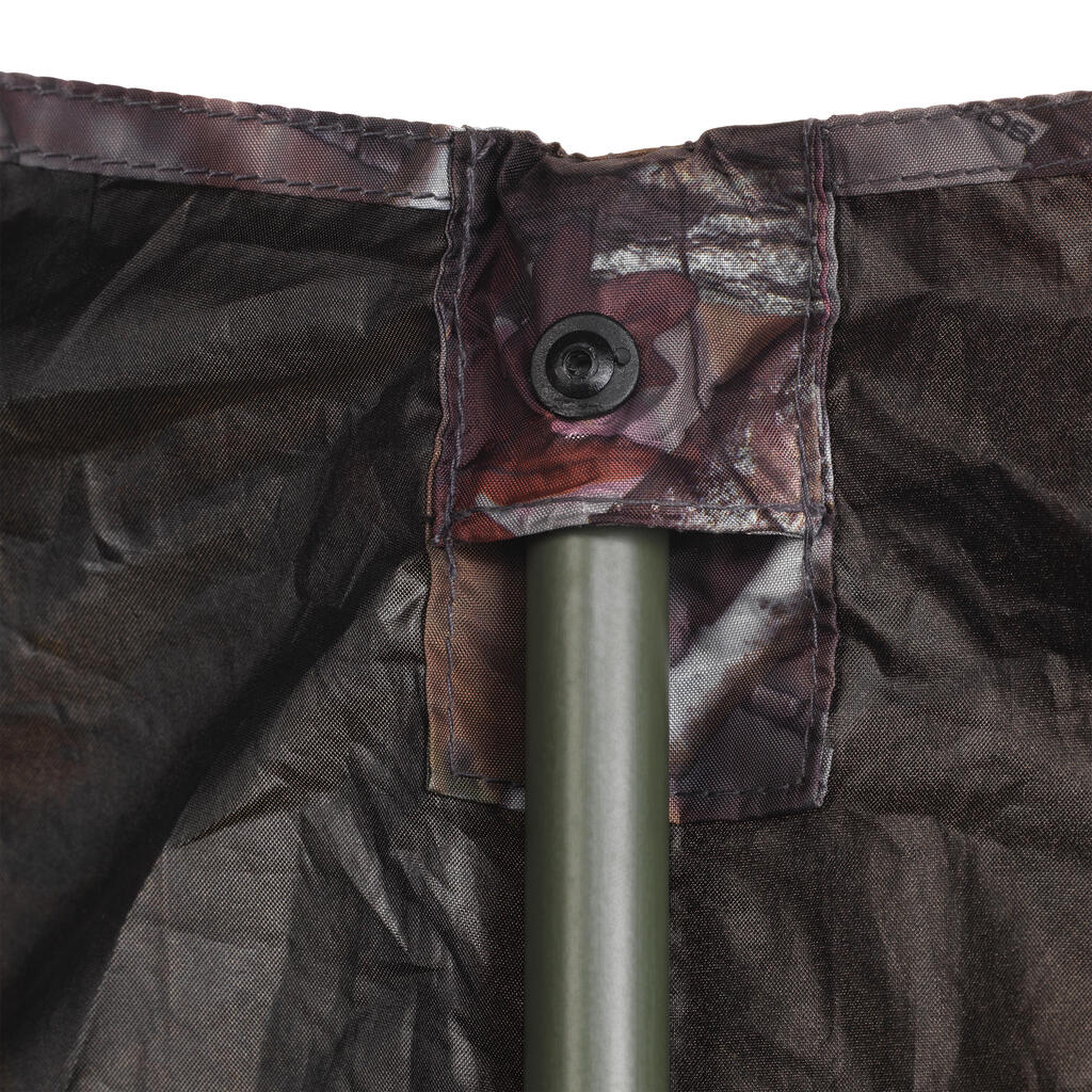 HUNTING DOUBLE SCREEN FOLDING HIDE TREEMETIC CAMOUFLAGE