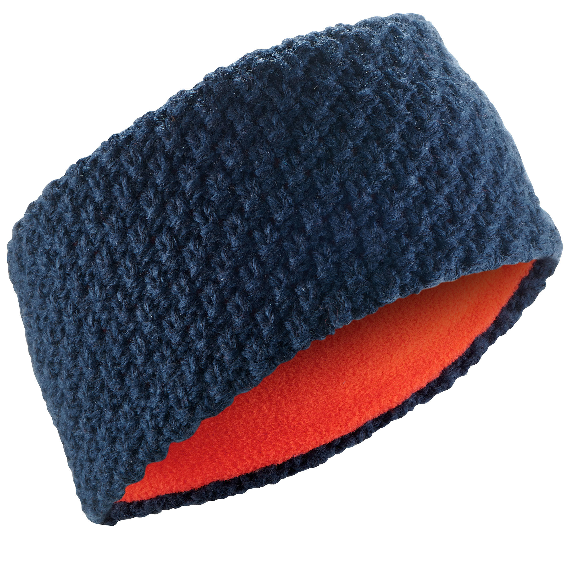 WEDZE TIMELESS CHILDREN'S SKIING HEADBAND NAVY ORANGE