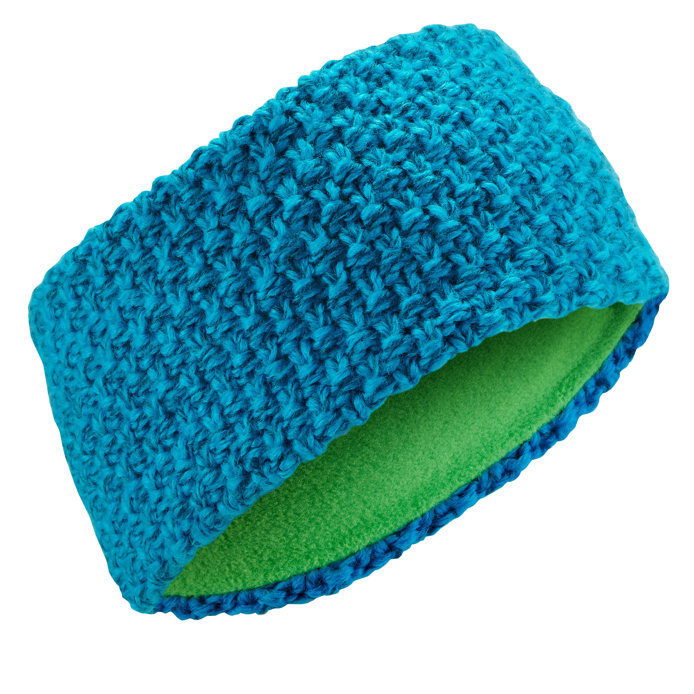 WEDZE TIMELESS CHILDREN'S SKIING HEADBAND - BLUE GREEN