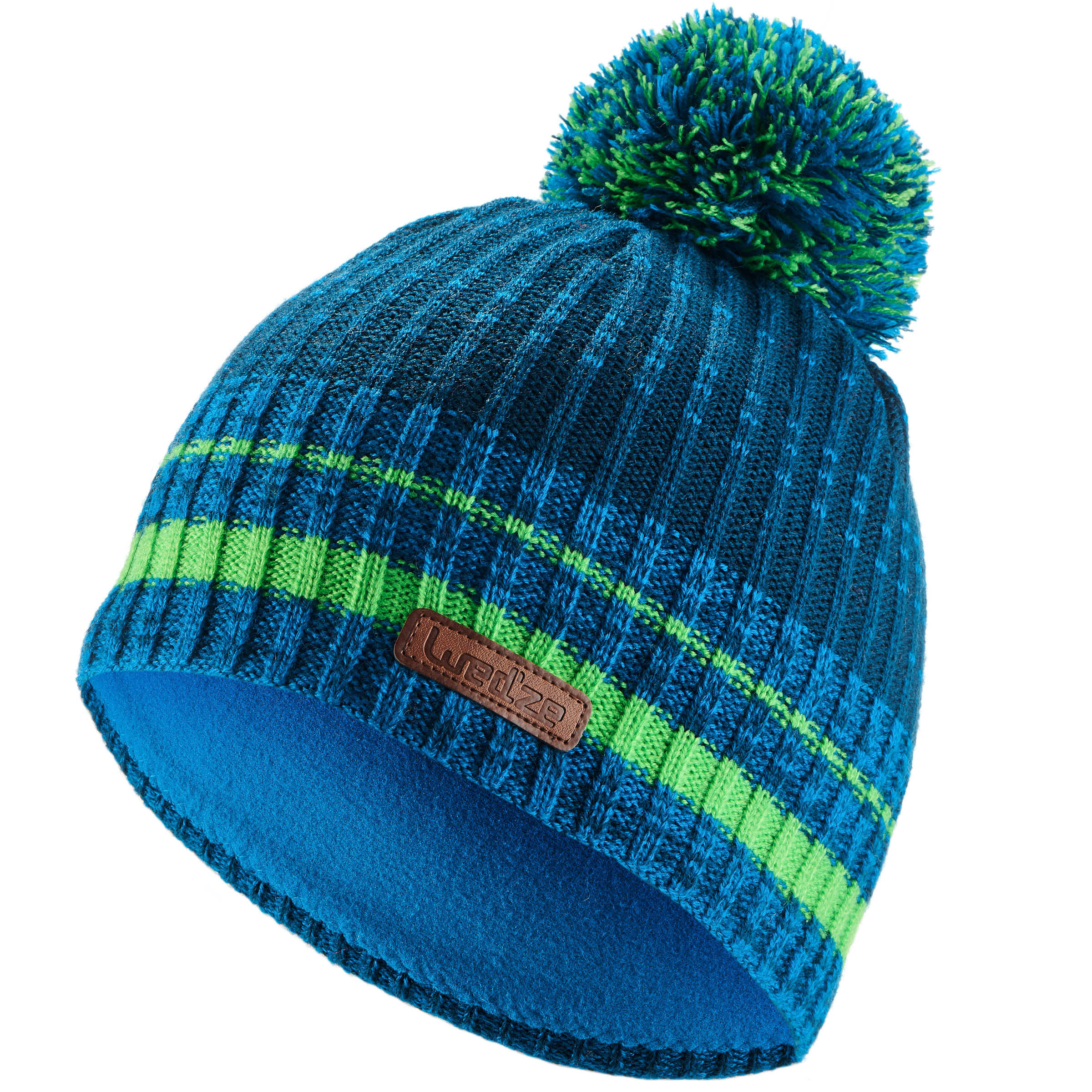 green ski hat