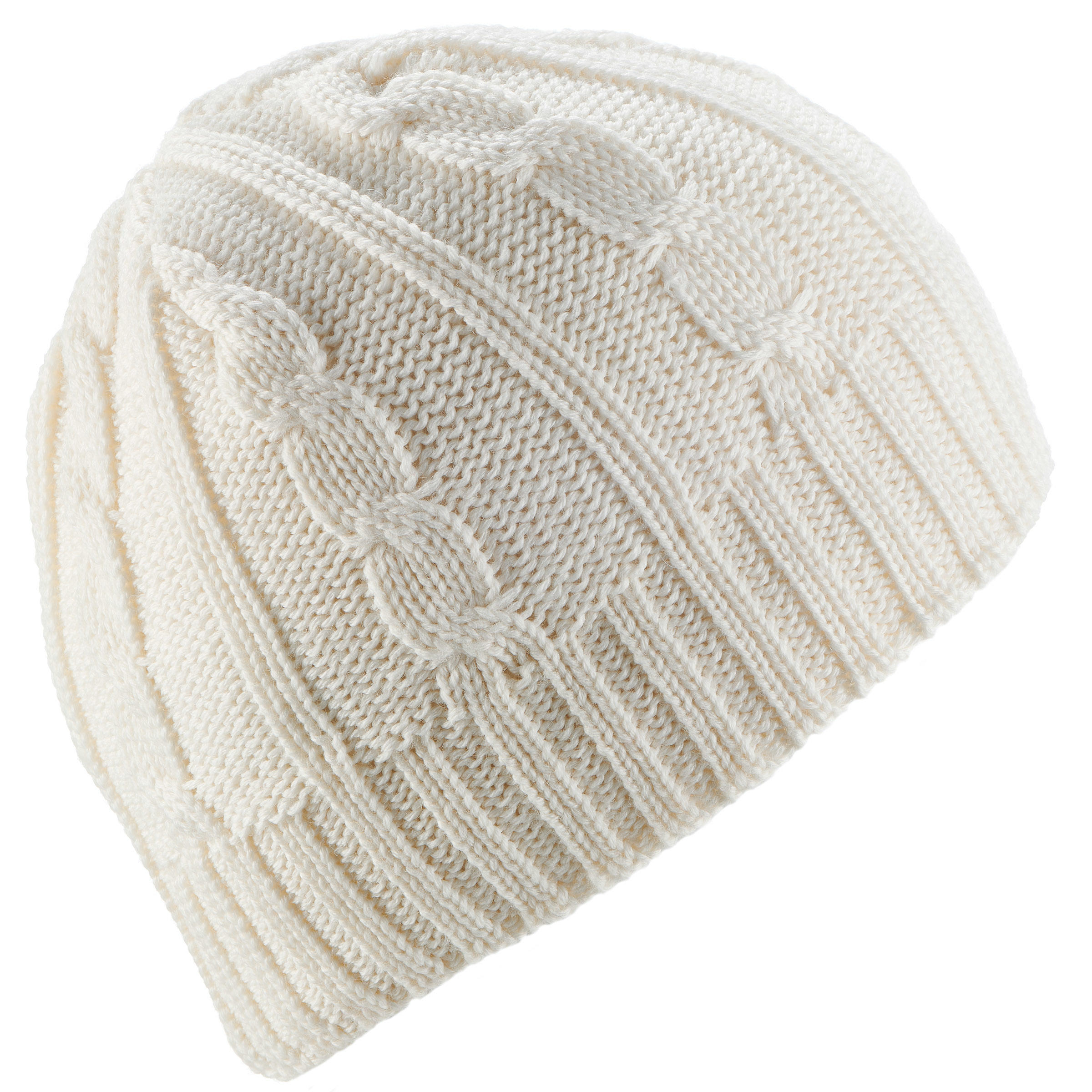 

Kids Ski Hat Cable Knit Ecru -  By WEDZE | Decathlon