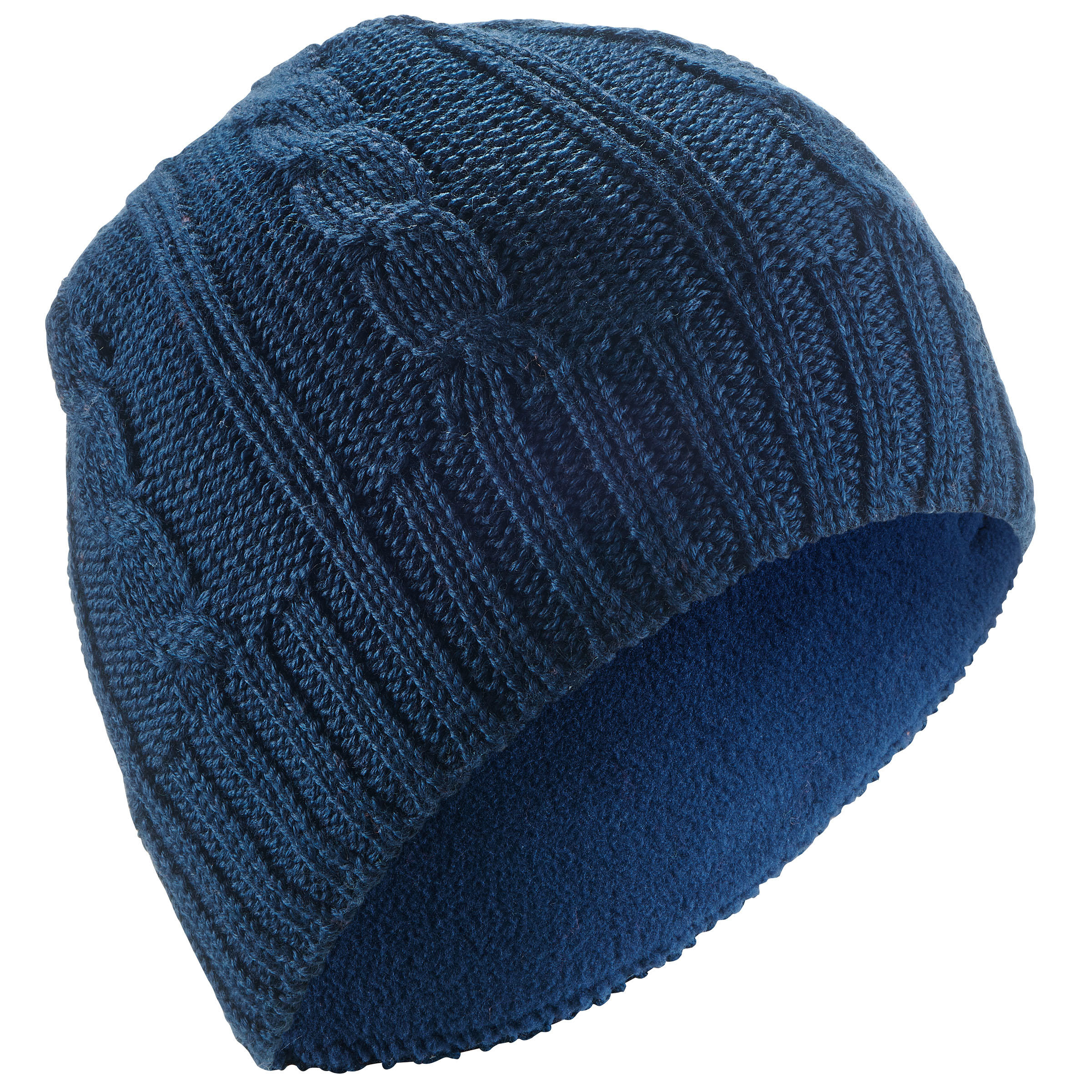 

Kids’ Cable-Knit Ski Hat Navy -  By WEDZE | Decathlon, Blue
