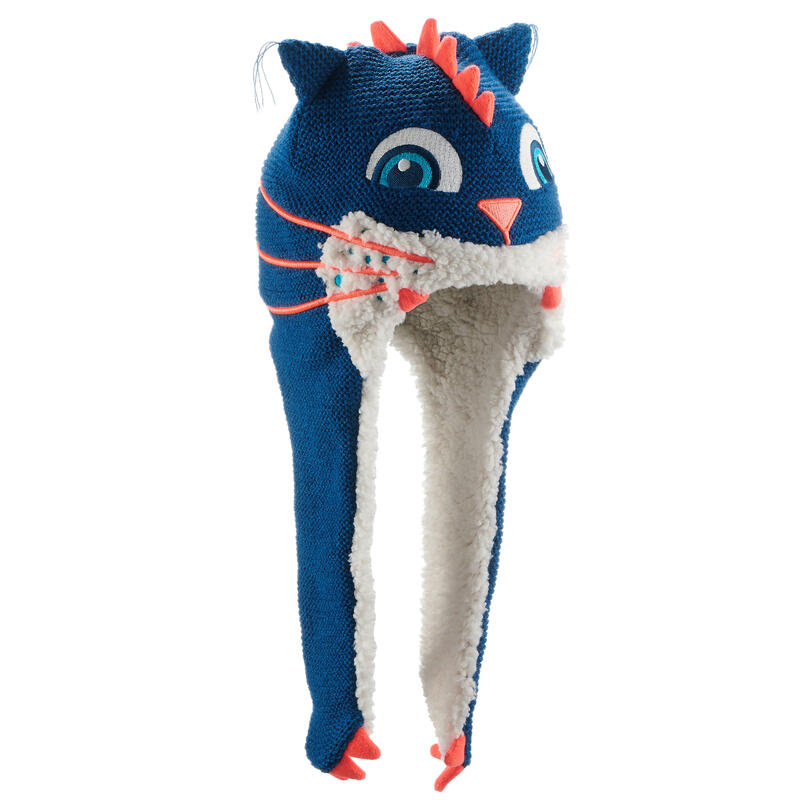 Skimütze - Monstercat peruanisch Kinder blau