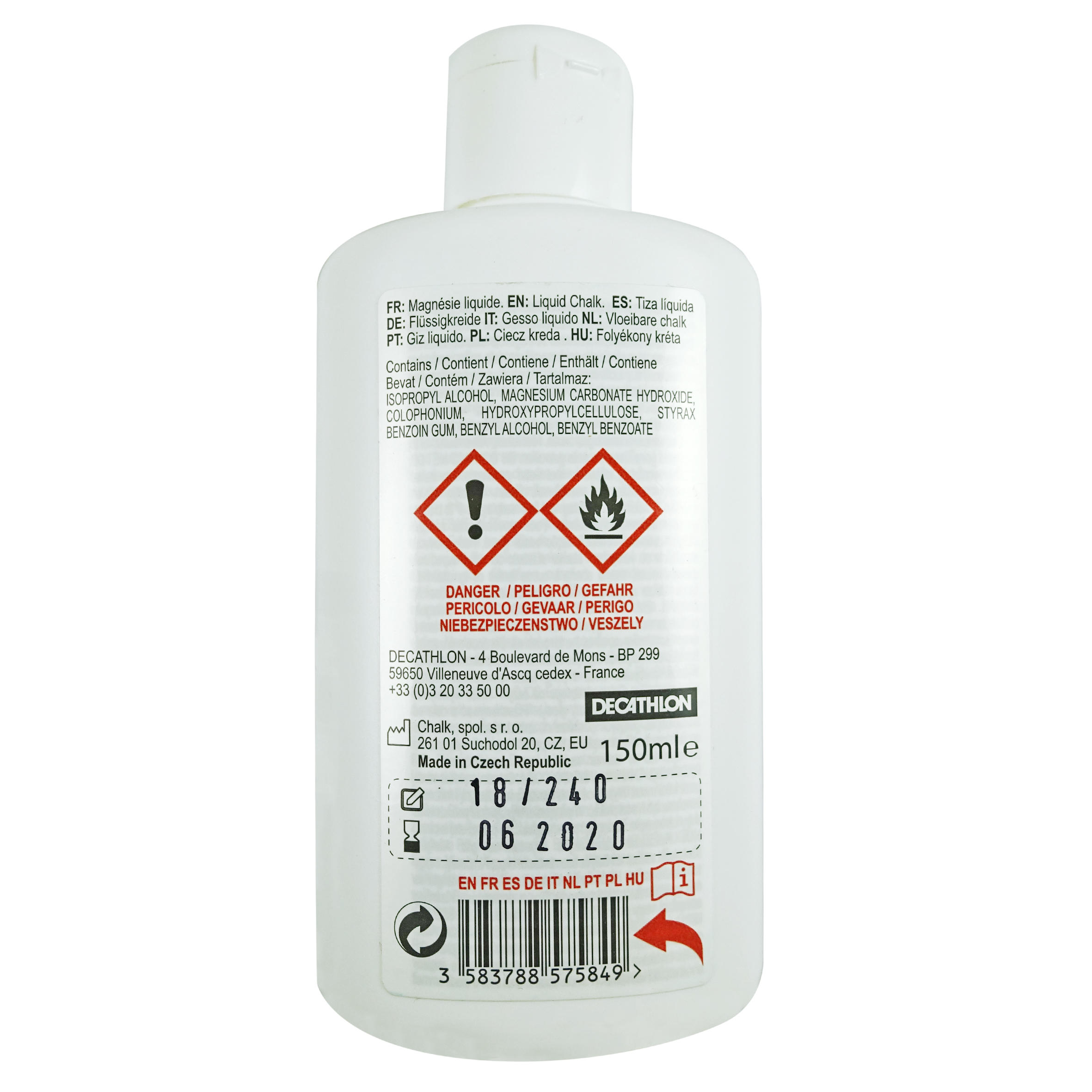 MAGNÉSIE LIQUIDE D'ESCALADE STRONG GRIP 2/4
