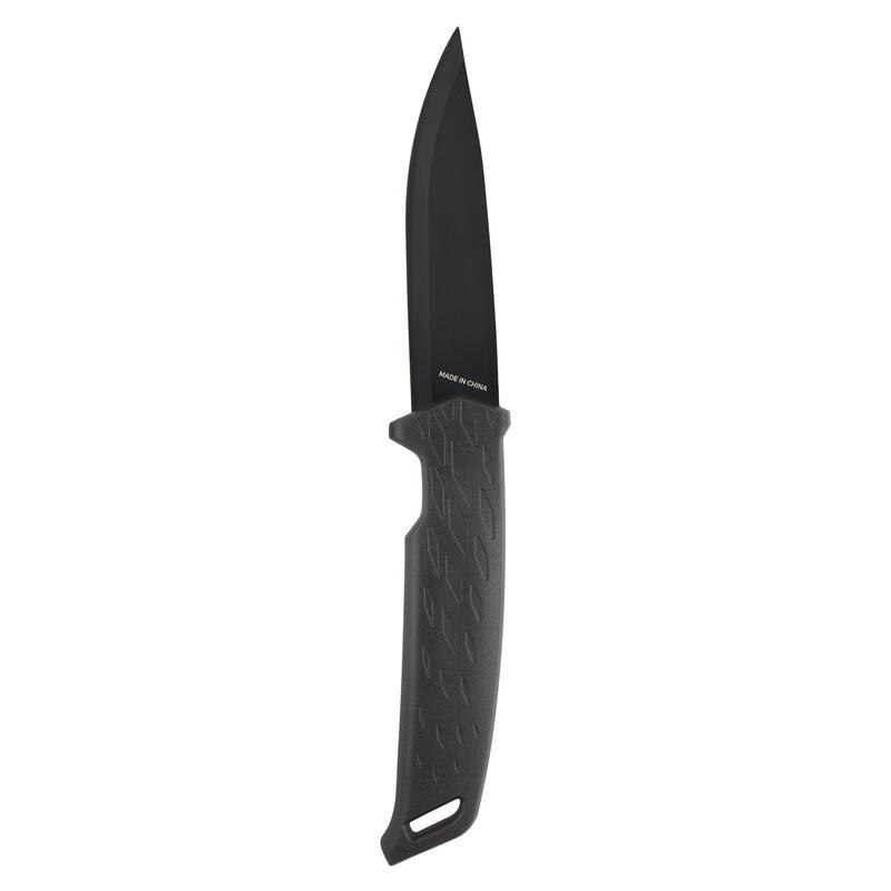 Cuchillo Caza Solognac SIKA 100 Hoja Fija 10 cm Mango negro