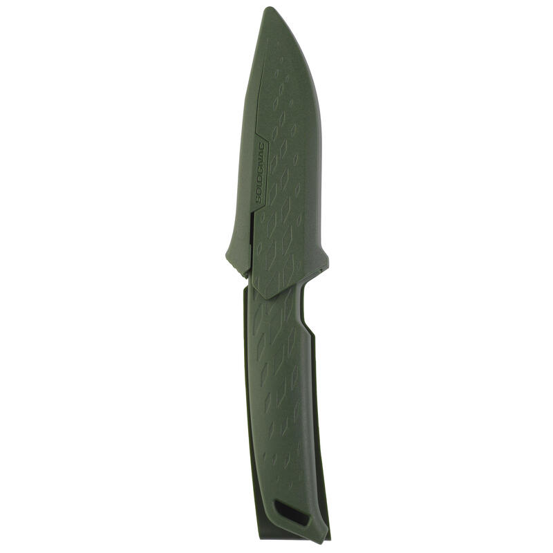 Vast jachtmes 10 cm Sika 100 grip groen