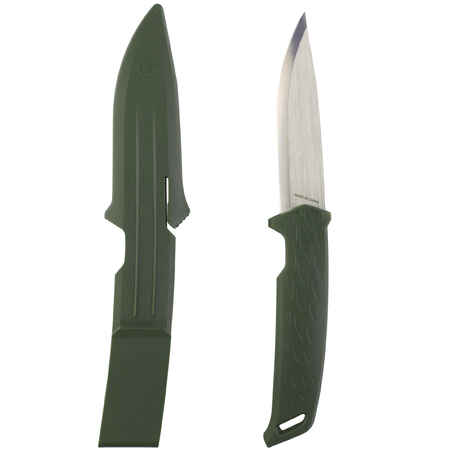 Fixed-blade hunting knife Sika 100 10cm - Green GRIP