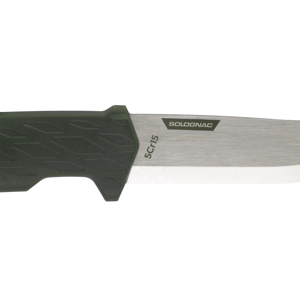 Fiksēta asmeņa medību nazis “Sika 100”, zaļš