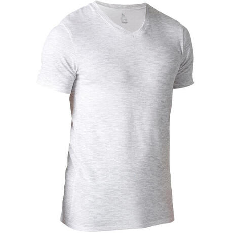 t shirt col v homme decathlon