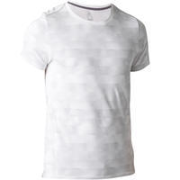 520 Crew Neck Slim-Fit Stretching T-Shirt - White AOP