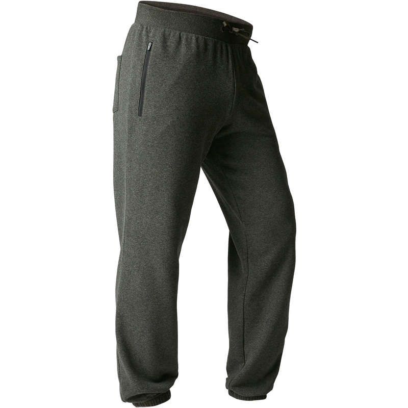 NYAMBA Men's Jogging Bottoms 500 - Mottled Khaki | Decathlon