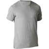 Pánske tričko 500 Regular na cvičenie svetlosivé melírované