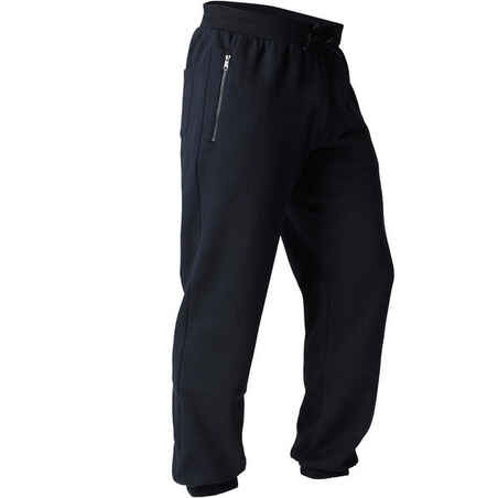 Men's Fitness Jogging Bottoms 500 - Black